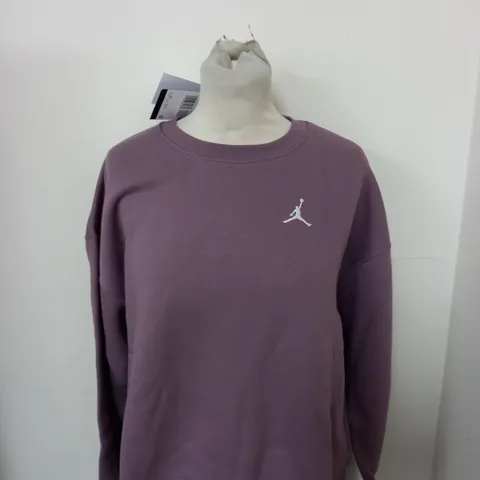 AIR JORDAN SWEATSHIRT IN MAUVE SIZE XS