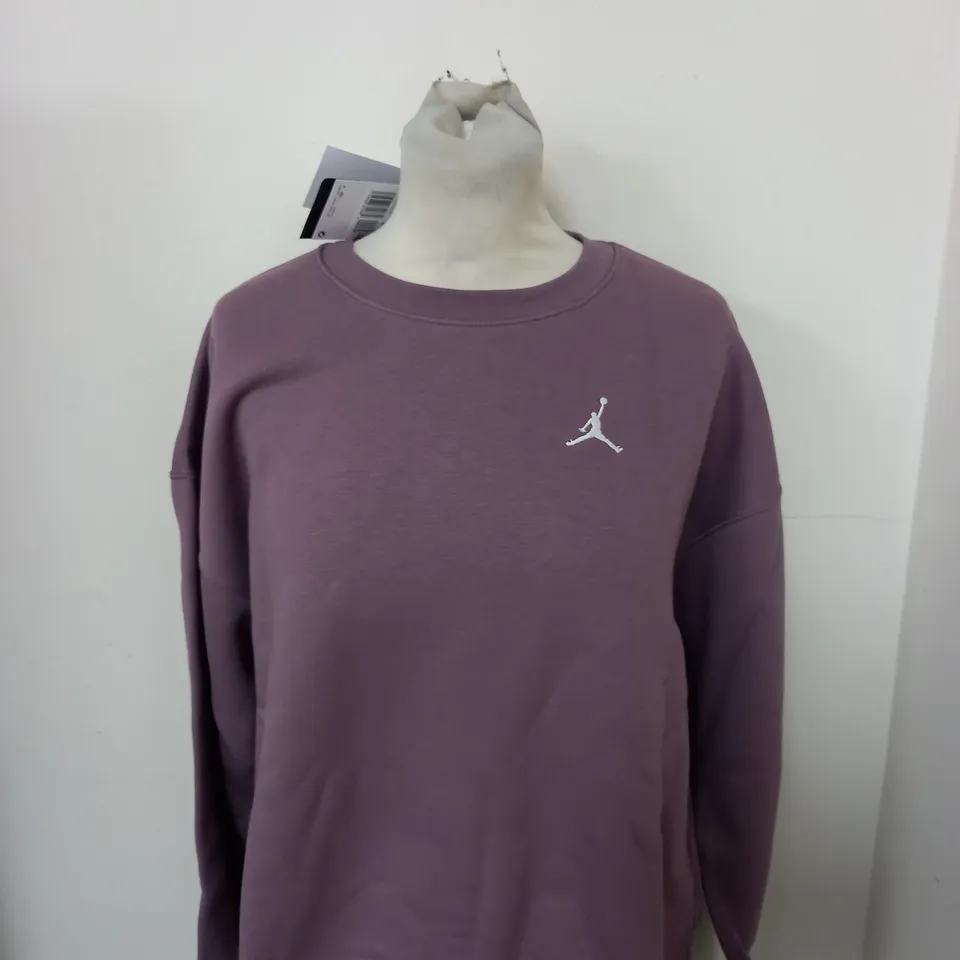 AIR JORDAN SWEATSHIRT IN MAUVE SIZE XS 