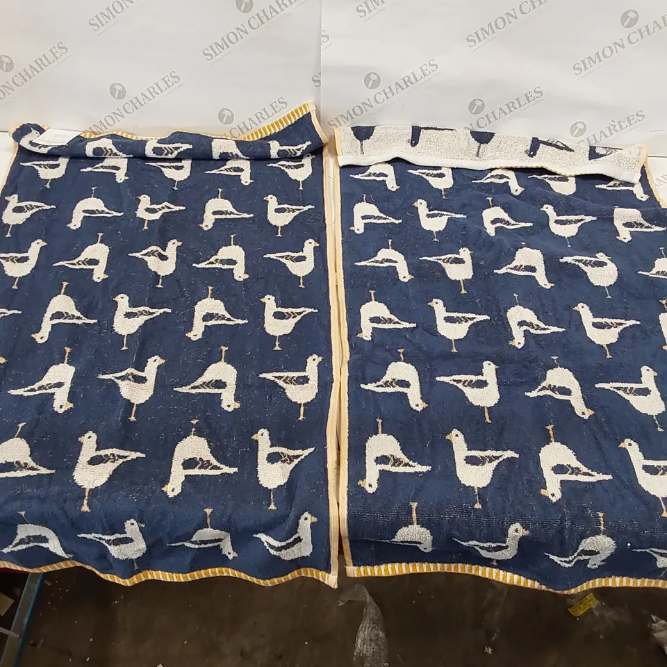BAGGED 50X85CM BELLISSIMO SEAGULL HAND TOWELS, SET OF 2 (1 ITEM)