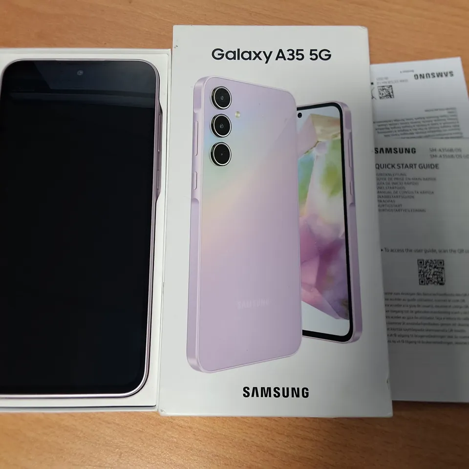 BOXED SAMSUNG GALAXY A35 5G 128GB IN LAVENDER 