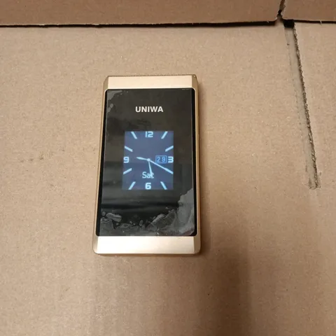 UNIWA X28 Flip Phone – Gold, with Box