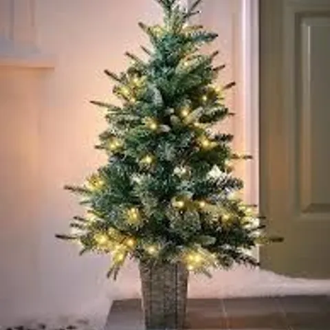 FESTIVE 90CM LIT FIREFLY TREE IN POT
