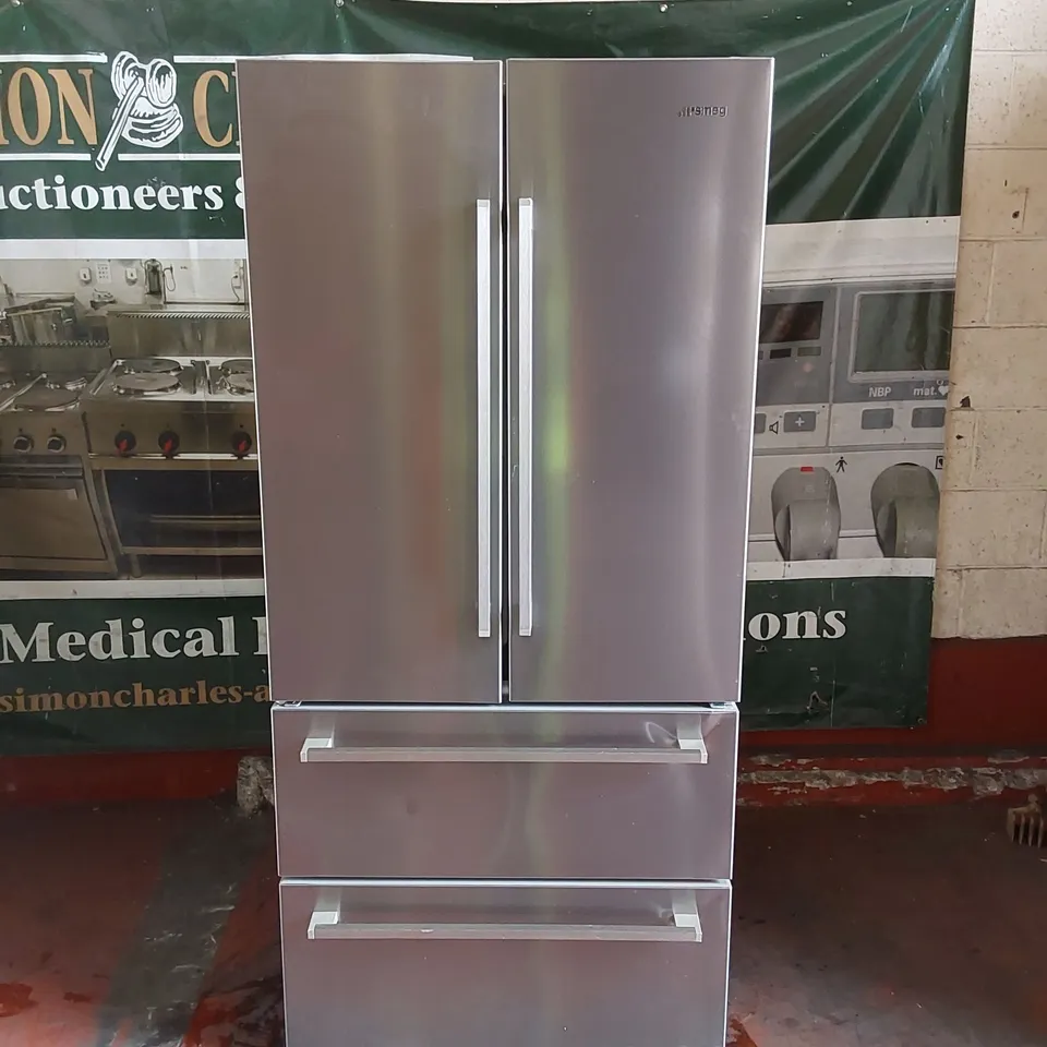 SMEG FQ55FX1 AMERICAN FRIDGE FREEZER - STEEL