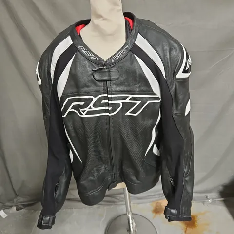 RST TRACTECH EVO 4 JACKET IN BLACK/WHITE SIZE UK 50/3XL