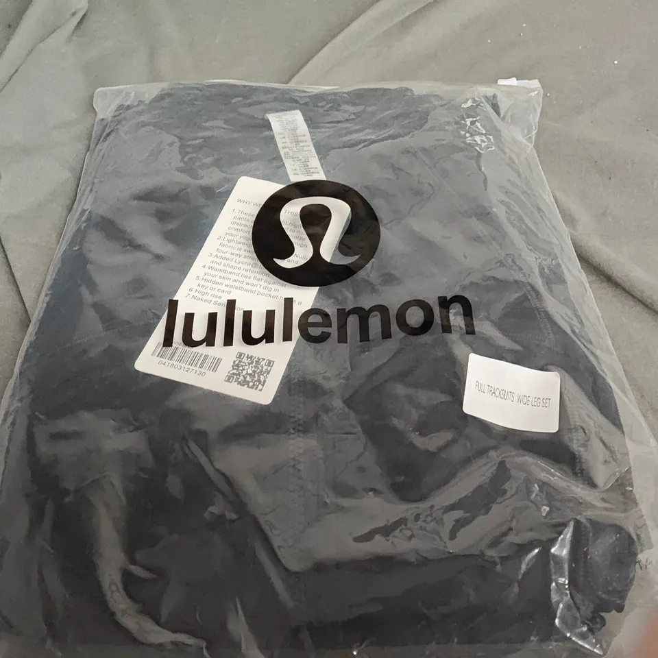 LULULEMON FULL TRACKSUIT WIDE LEG SET - SIZE UK 8