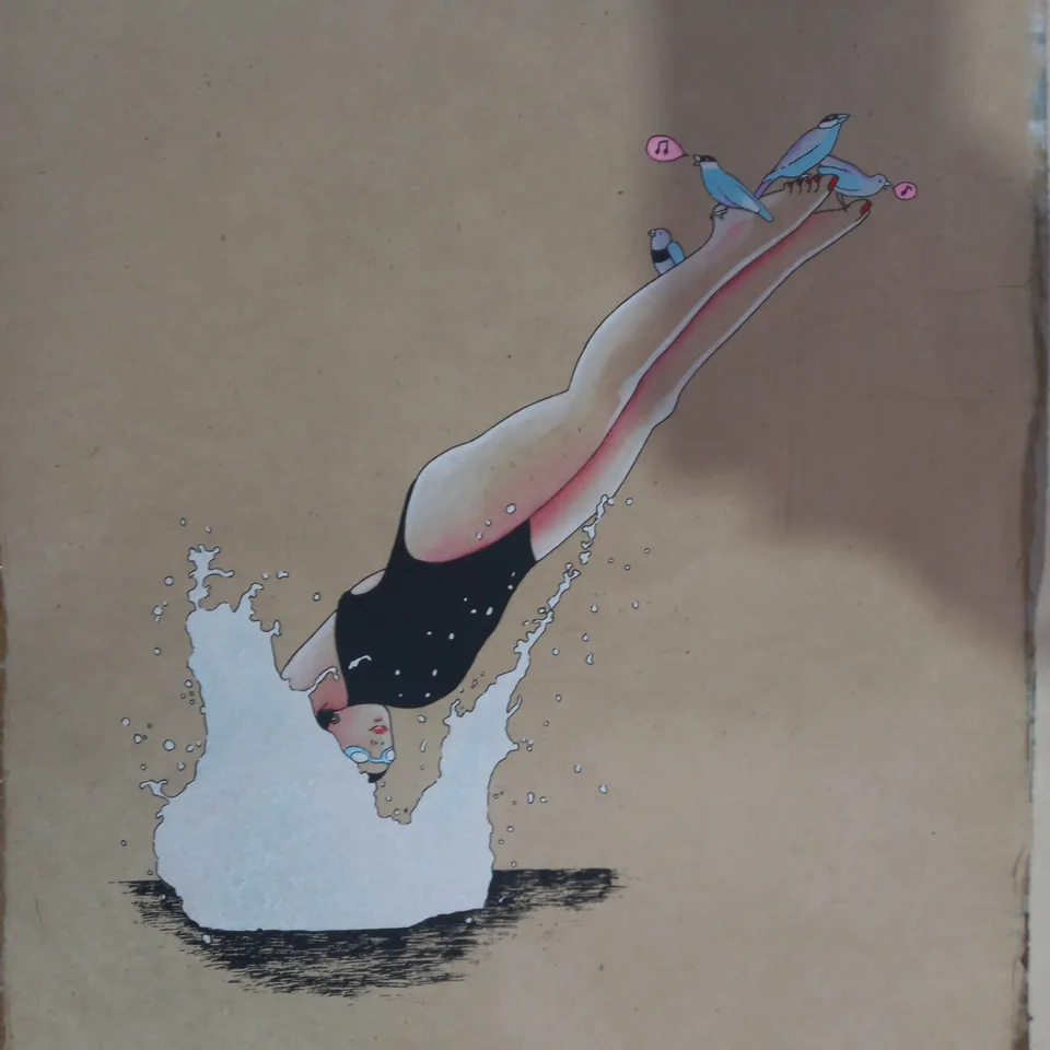 LOT OF 2 DELPHINE LEBOURGEOIS SIGNED LIMITED EDITION ART PRINTS (3/25)