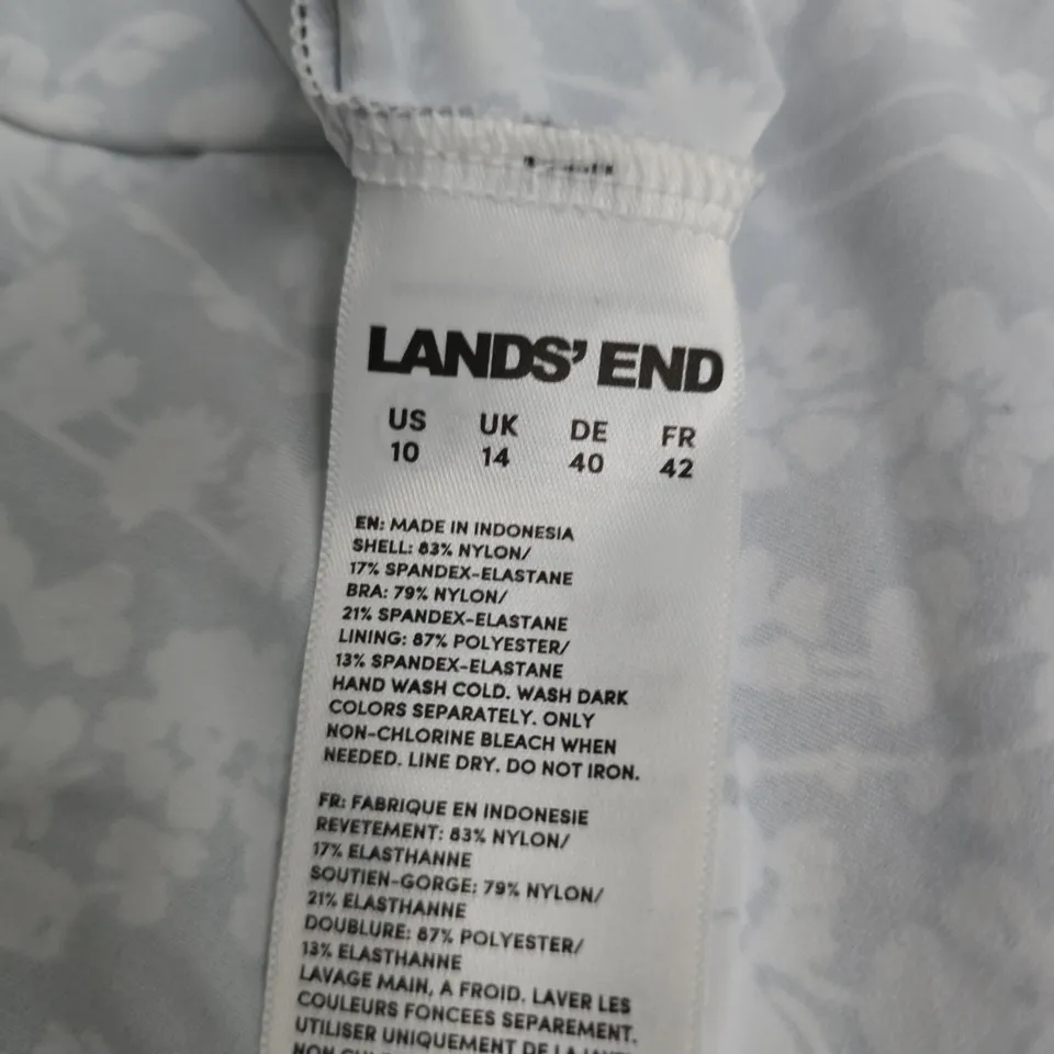 LANDS' END FLORAL TANKINI TOP – WOMEN'S UK 14 (US 10)