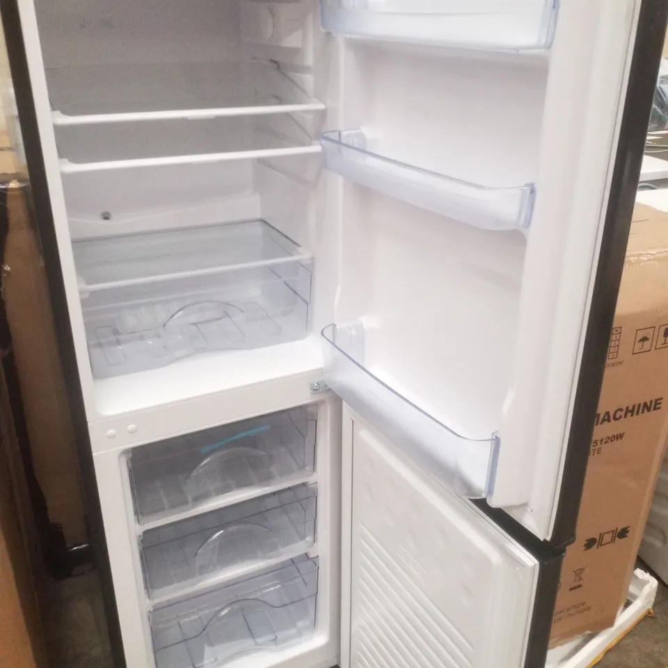 SWAN SR15690B 48CM WIDE, 50/50 SPLIT FRIDGE FREEZER - BLACK