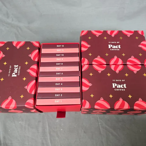LOT OF 3 PACT COFFEE 12 DAYS OF SETS