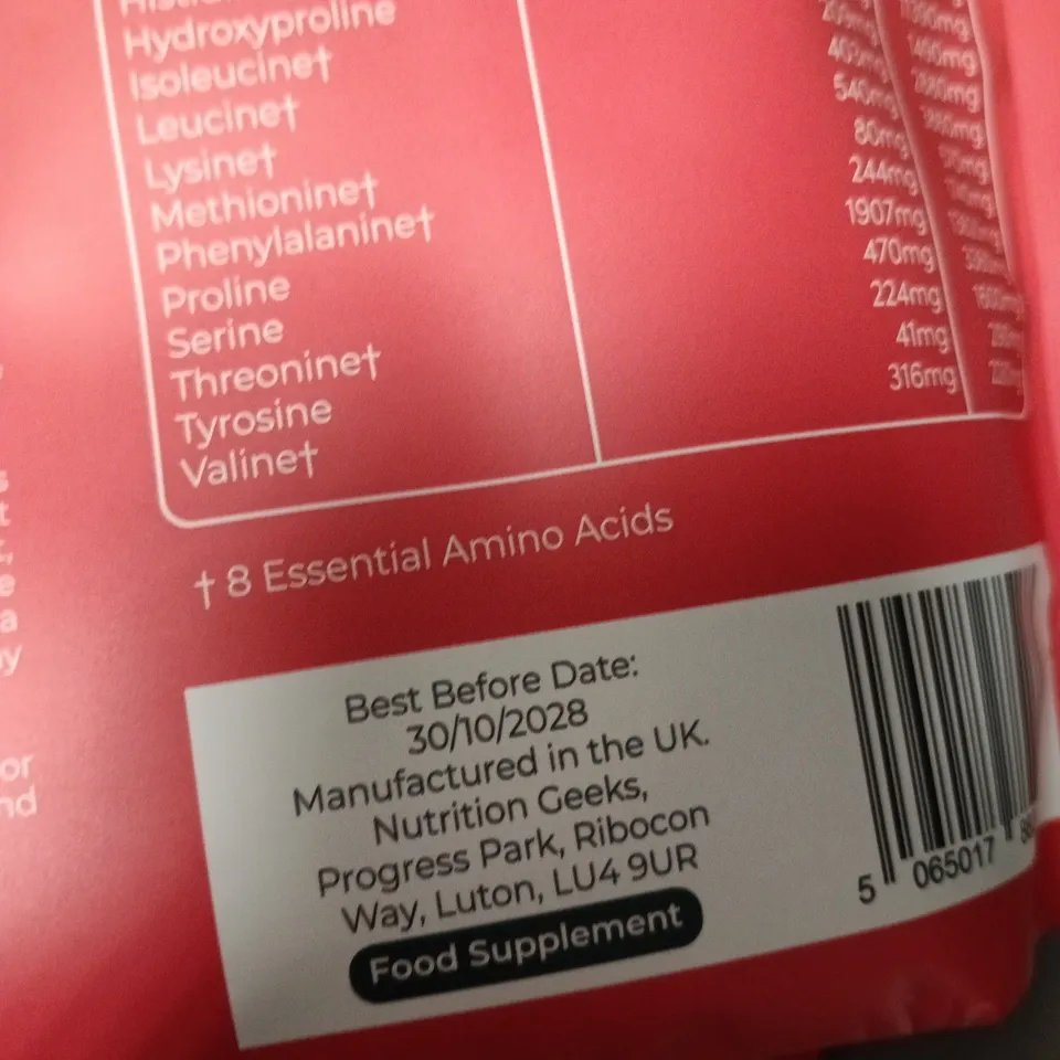 NUTRITION GEEKS COLLAGEN GLOW UP – HYDROLYSED BRAZILIAN COLLAGEN POWDER 420G