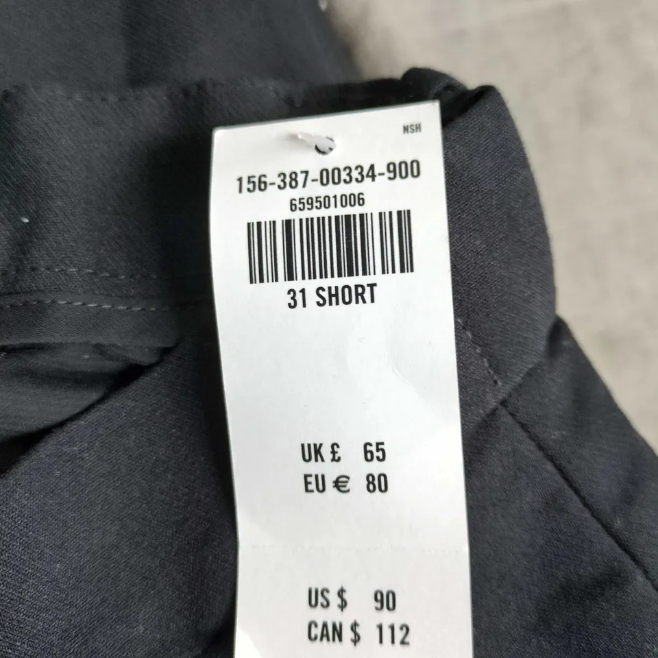 ABERCROMBIE & FITCH TROUSERS – NAVY, UK 31 SHORT, RISE LOW, LEG WIDE