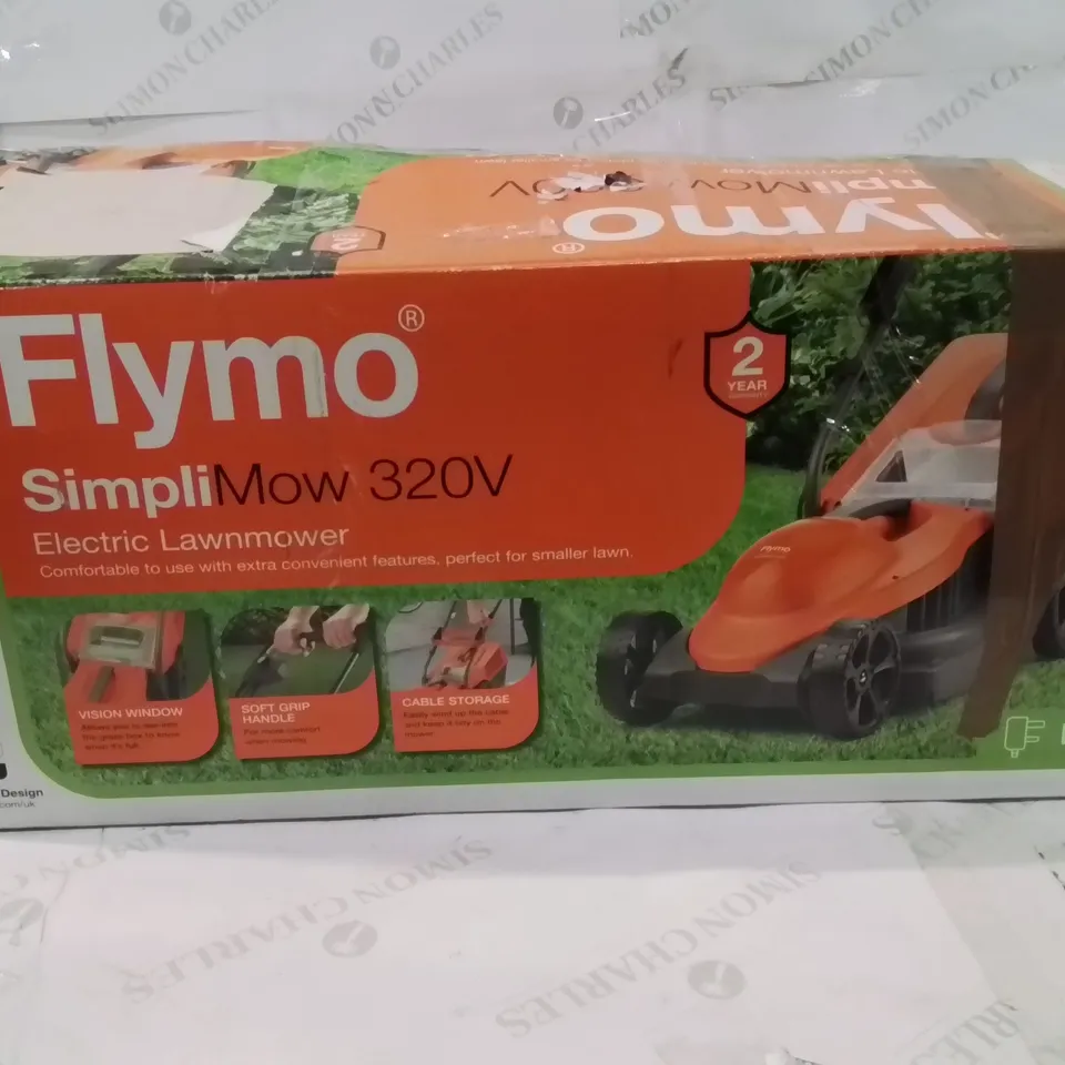 BOXED FLYMO SIMPLIMOW 320V LAWN MOWER