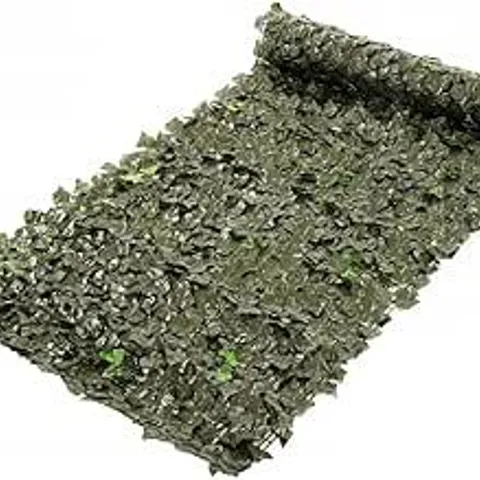 BOXED OYPLA ARTIFICIAL IVY LEAF SCREEN ROLL HEDGE GARDEN FENCE 1M X 3M
