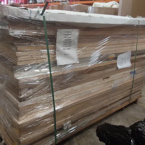 PALLET CONTAINING APPROXIMATELY 30x MIXED BRANDED HOUSEHOLD FIRE DOORS, GLAZED DOORS, PANEL DOORS, COTTAGE DOORS ECT