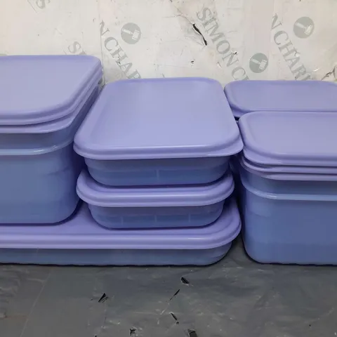 BOXED LOCK & LOCK TUPPERWARE SET IN PURPLE