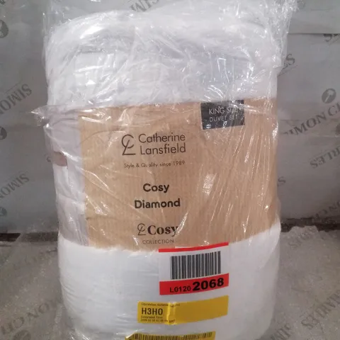 COSY DIAMOND FAUX FUR DUVET COVER SET