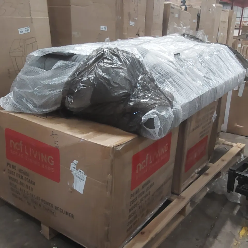 PALLET CONTAINING A LARGE QUANTITY OF ASSORTED FURNITURE PARTS ECT