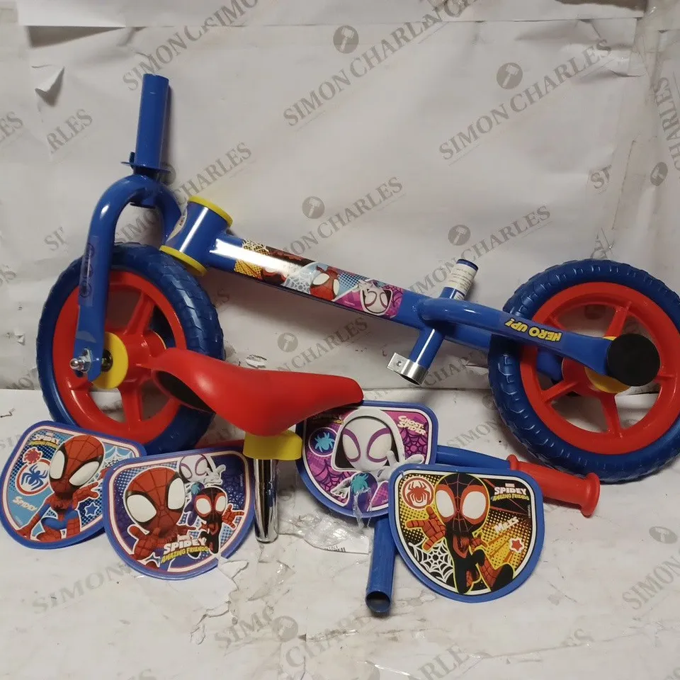 SPIDEY & HIS AMAZING FRIENDS SWITCH IT TRAINING BIKE  RRP £64.99