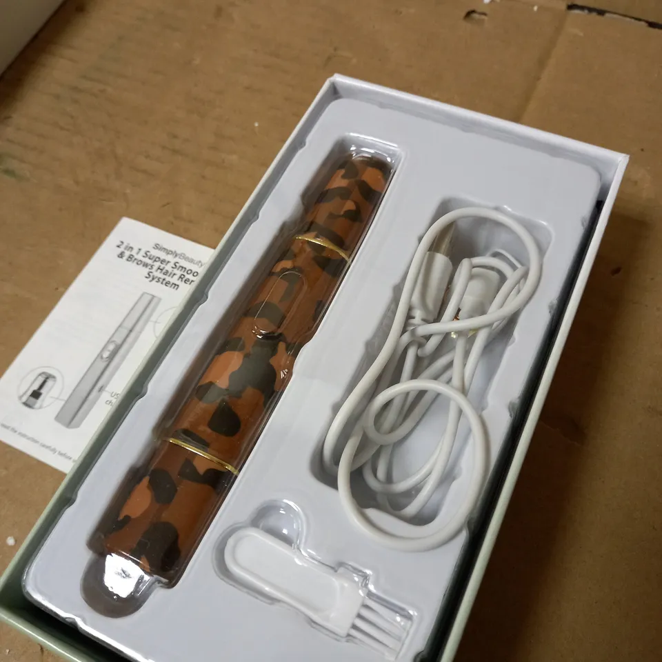 SIMPLY BEAUTY 2-IN-1 SUPER SMOOTH FACE & BROWS HAIR REMOVER