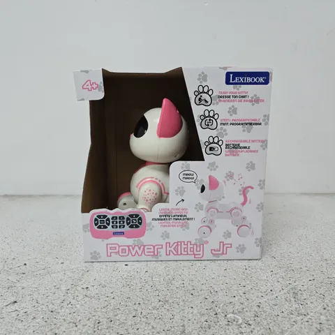 LEXIBOOK POWER KITTY JR ROBOTIC CAT TOY – PINK/WHITE, BOXED
