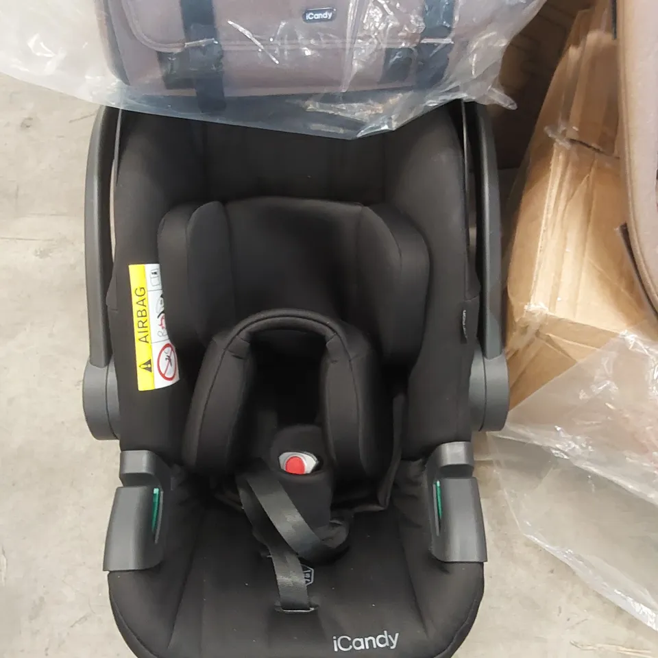 BOXED ICANDY BABY CAR SEAT AND PRAM ACCESSORIES/PARTS (2 BOXES)