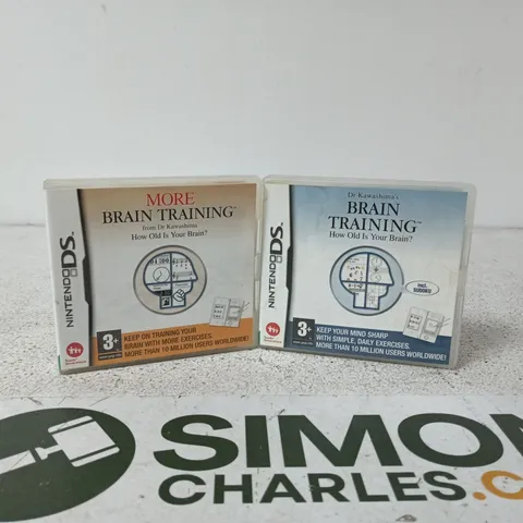 NINTENDO DS DR KAWASHIMA BRAIN TRAINING + MORE BRAIN TRAINING VIDEO GAMES