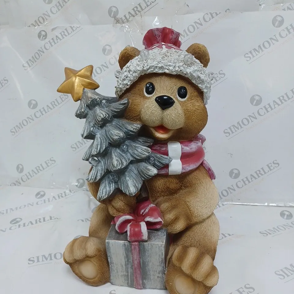 BOXED SANTA EXPRESS PRE-LIT INDOOR /OUTDOOR CHRISTMAS BEAR