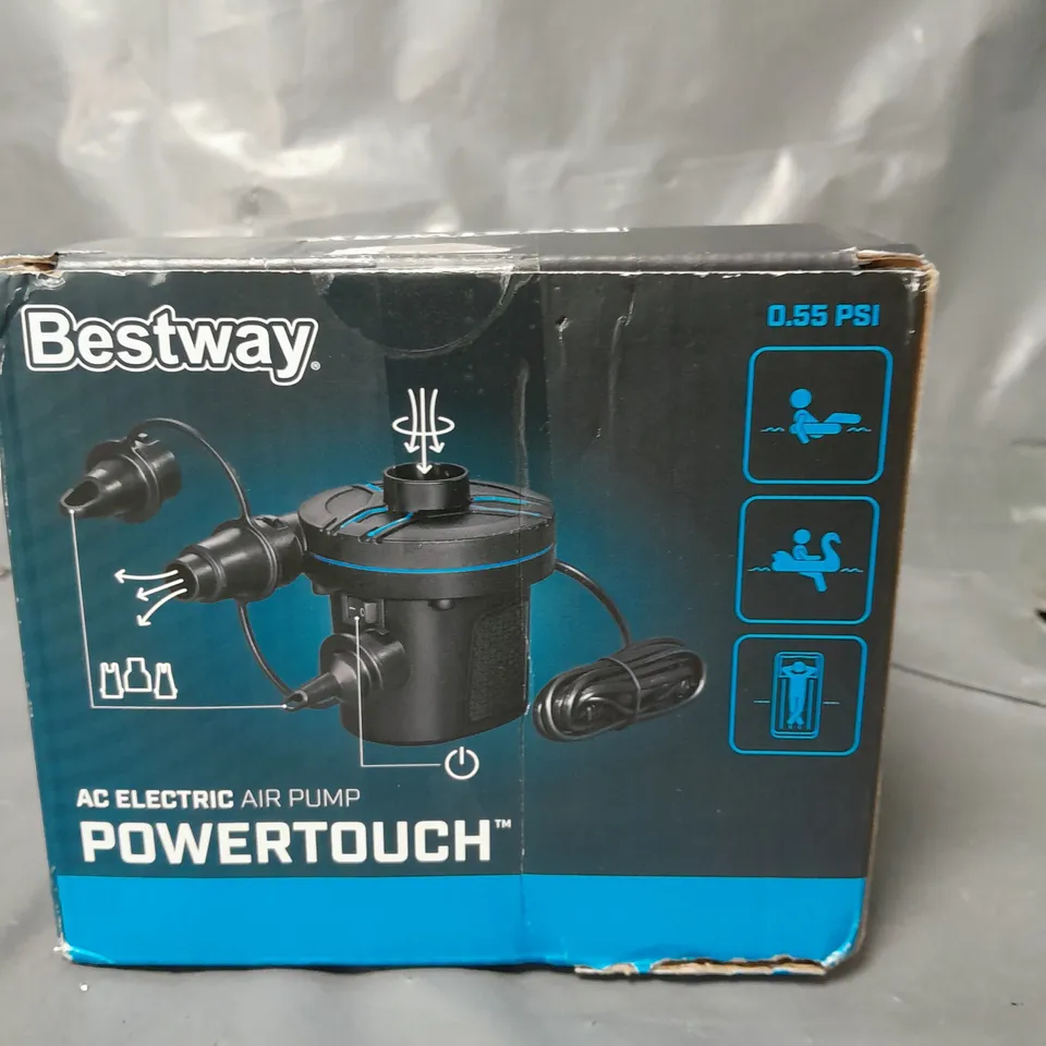 BESTWAY POWERTOUCH AC ELECTRIC AIR PUMP  RRP £20