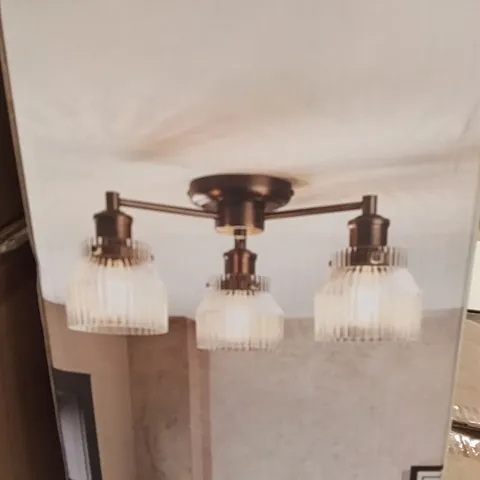 BOXED DUNHELM TOBIAS 3 CEILING LIGHT 