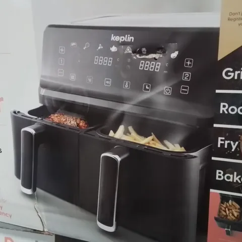 BOXED KEPLIN 9 LITRE DUAL DRAWER AIRFRYER