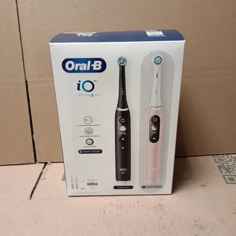 ORAL-B IO SERIES 6 DUO ELECTRIC TOOTHBRUSHES – BLACK & PINK, 2-PACK