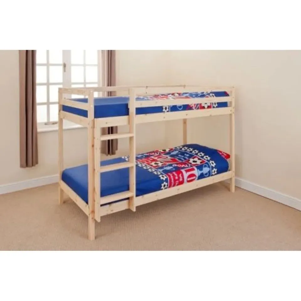 BOXED LINDBERGH SHORTY (82X×183CM) STANDARD BUNK BED -NATURAL-