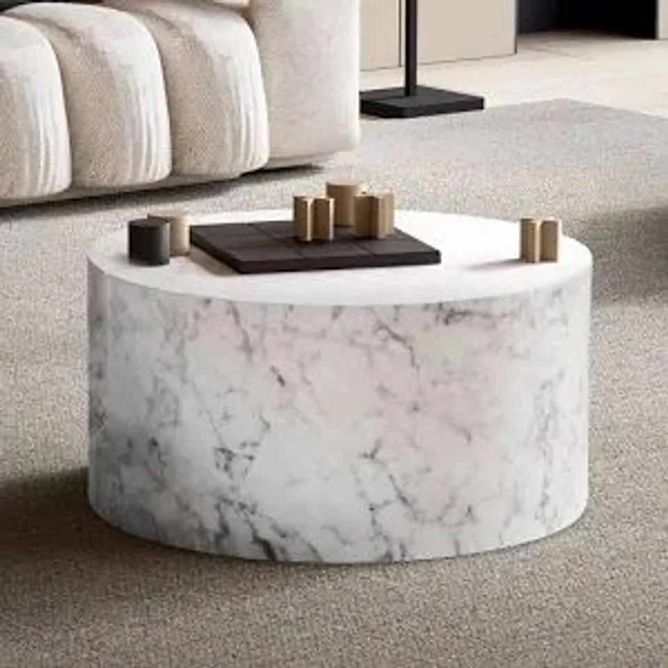 BOXED CAVID COFFEE TABLE IN MARBLE EFFECT (1 BOX)