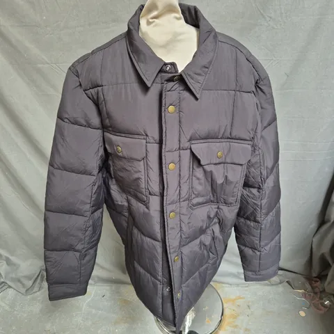 SUPERDRY SURPLUS PADDED OVERSHIRT JACKET IN BLACK SIZE XL