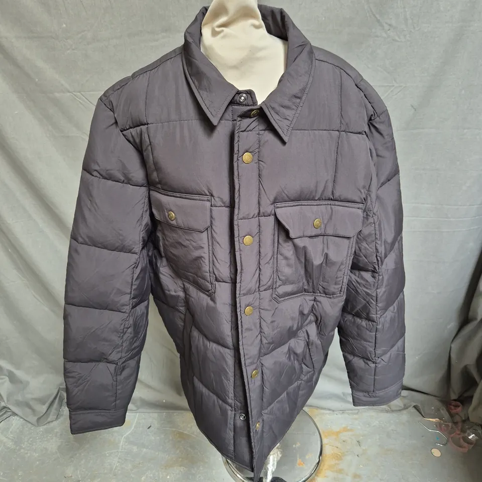 SUPERDRY SURPLUS PADDED OVERSHIRT JACKET IN BLACK SIZE XL