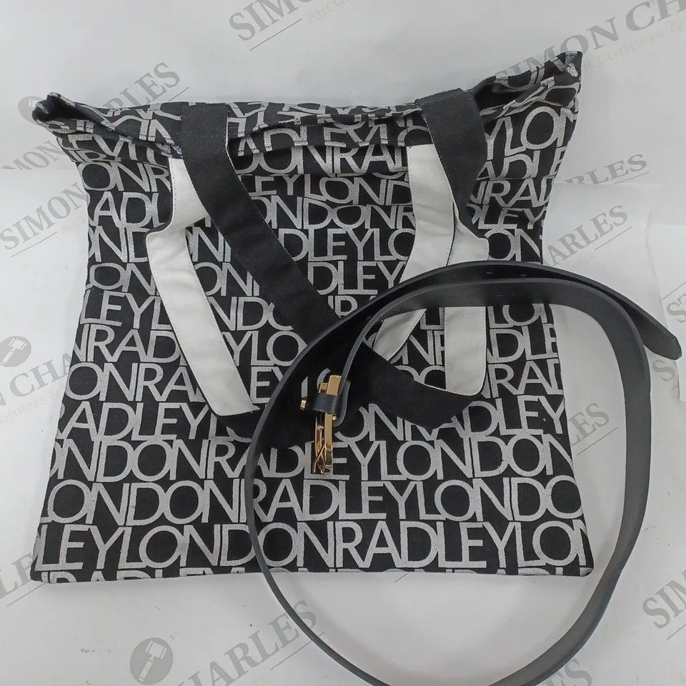 2 X DESIGNER ITEMS TO INCLUDE RADLEY TOTE BAG AND BIBI BELT 