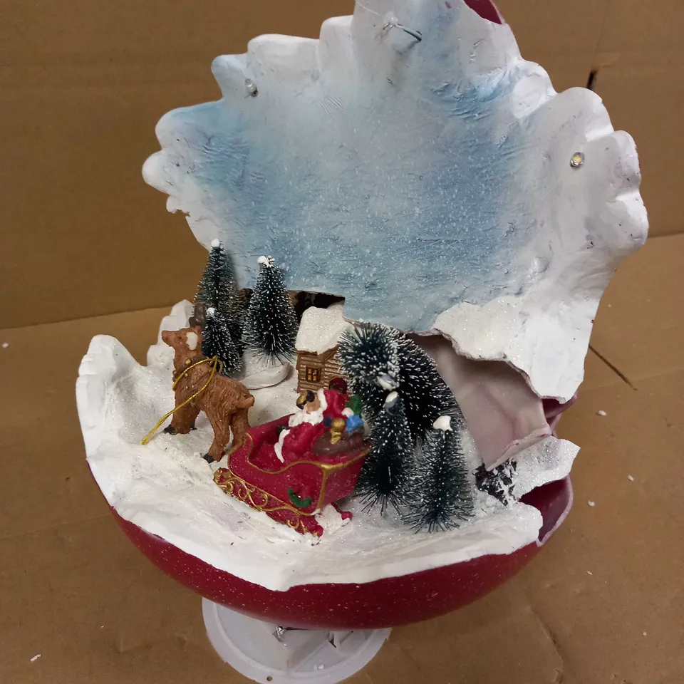 SANTAS EXPRESS PRE-LIT SPHERE WITH CHRISTMAS CHARACTER SCENE