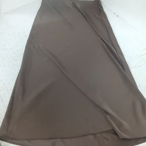 ZARA BROWN DRAPED WRAP SKIRT β SIZE 28 β MADE IN CHINA