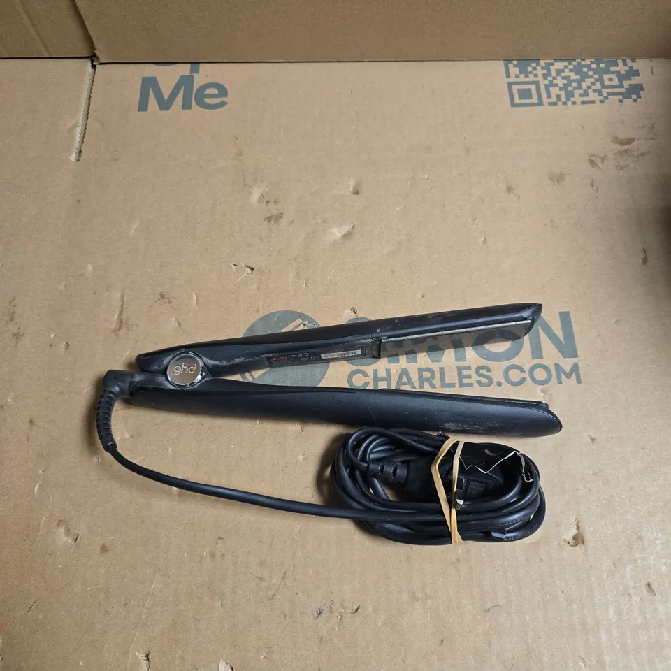GHD GOLD HAIR STRAIGHTENERS – BLACK, WITH POWER CORD