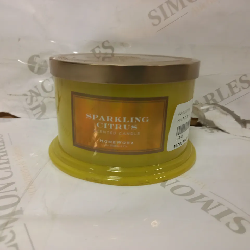HOMEWORX SPARKLING CITRUS SCENTED CANDLE