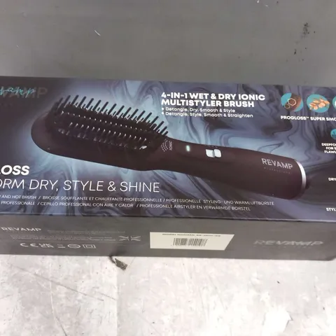 BOXED REVAMP PROGLOSS DEEPFORM DRY, STYLE & SHINE AIR STYLER AND HOT BRUSH BR-2500-GB