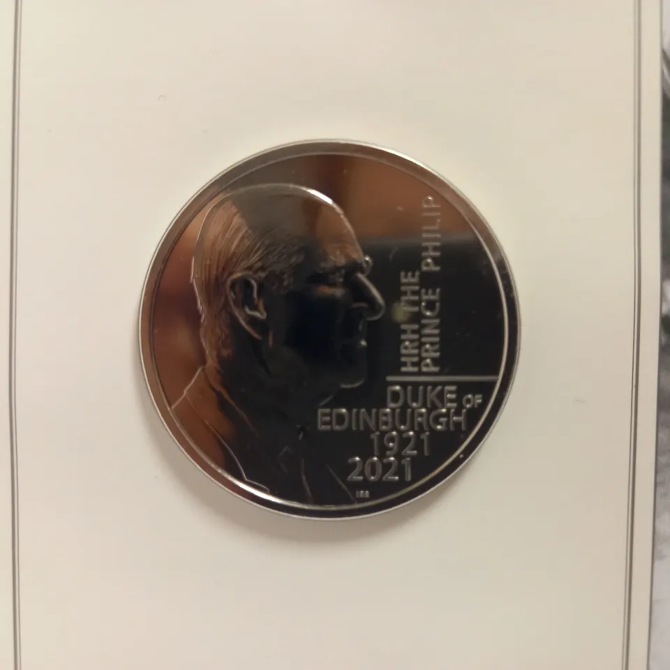 HIS ROYAL HIGHNESS PRINCE PHILIP DUKE OF EDINBURGH COMMEMORATIVE COIN - 1921-2021