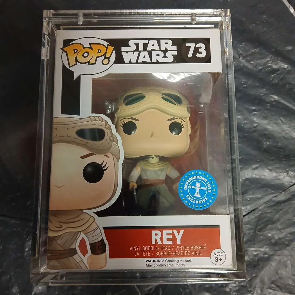 FUNKO POP! STAR WARS REY #73 VINYL FIGURE – UNDERGROUND TOYS EXCLUSIVE, BOXED