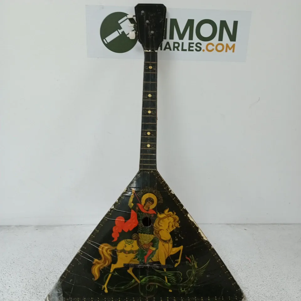 BALALAIKA WITH PAINTED SCENE