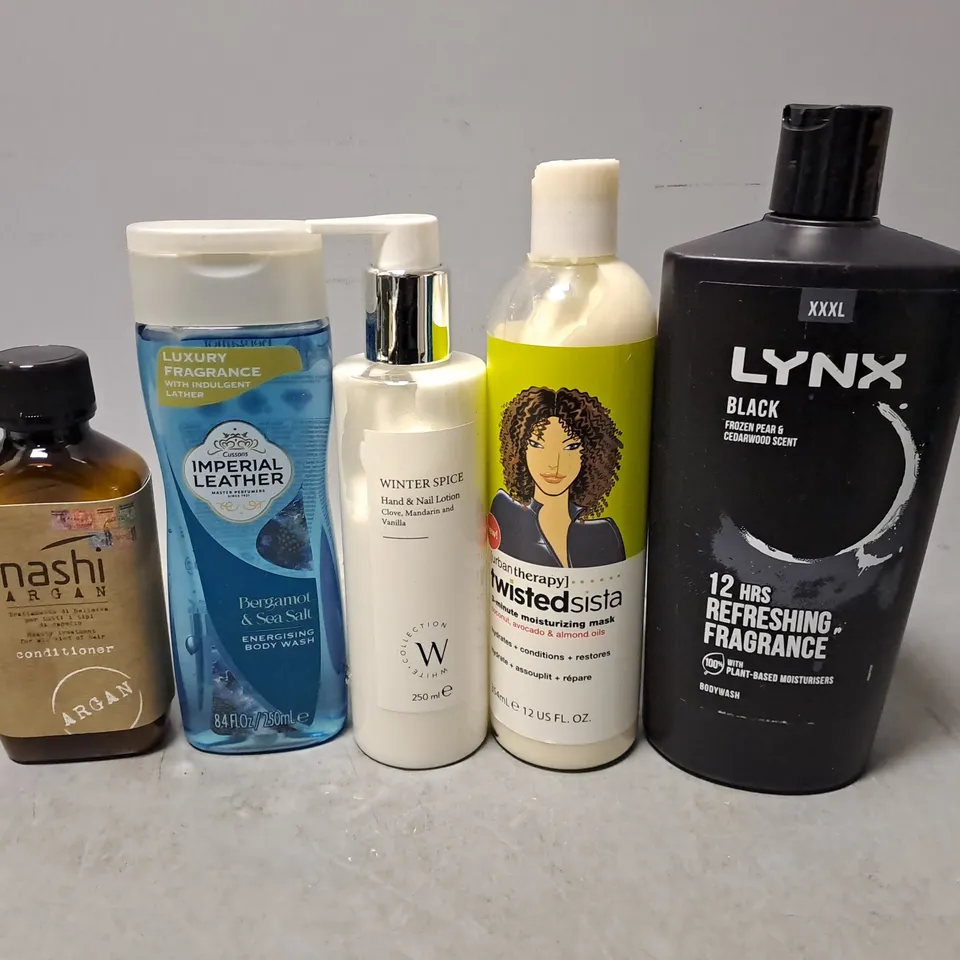 APPROXIMATELY 15 ASSORTED HEALTH & BEAUTY ITEMS TO INCLUDE - LYNX BODYWASH , TWISTED SISTA MOISTURIZING MASK ETC