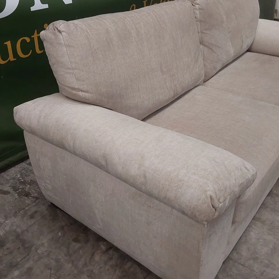 ELIZA FABRIC 3 SEATER SOFA - BEIGE RRP £749
