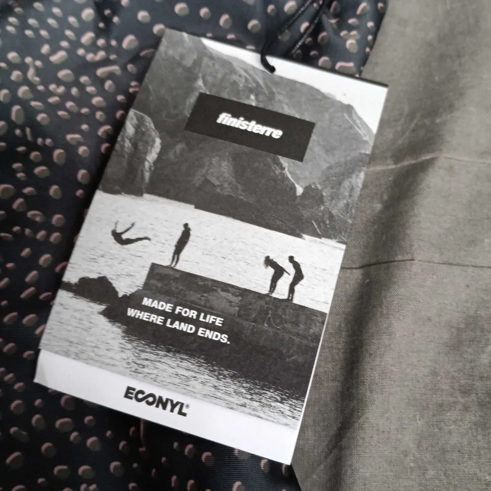 FINISTERRE AILA REVERSIBLE SCOOP SWIMSUIT – EAGLE RAY PRINT, DARK WOODSMOKE, UK 10