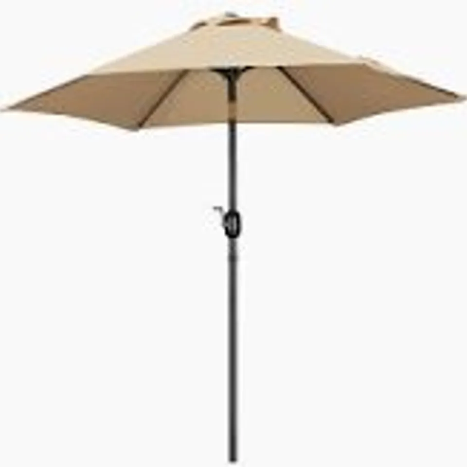 BOXED YAHEETECH MARKET PARASOL - TAN (1 BOX)