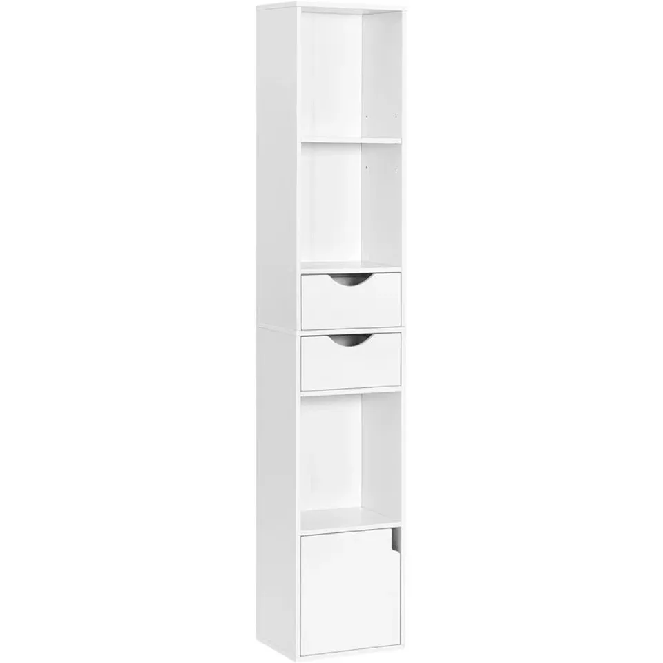 BOXED ISKENDER STANDARD BOOKCASE - WHITE (1 BOX)