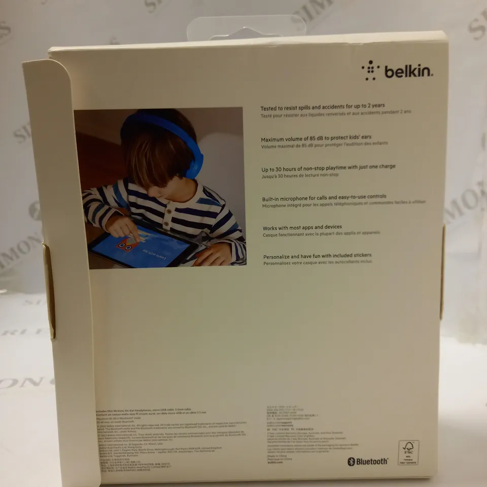 BELKIN SOUNDFORM MINI WIRELESS HEADPHONES RRP £29.99